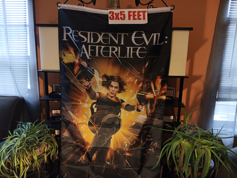 🎃 Halloween Resident Evil Afterlife Milla Jovovich 3X5 Feet Flag Banner