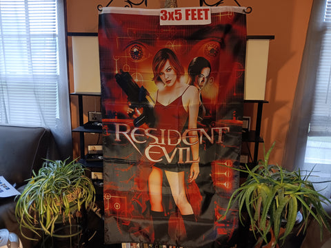 🎃 Halloween Resident Evil Milla Jovovich 3X5 Feet Flag Banner