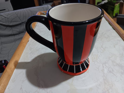 🎃 Halloween Susan Winget Striped 13.6 Oz Coffee Cup Mug