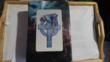 👻 Halloween Undead Warrior w Dagger 10' Celtic Cross Inch Boxed Resin Figurine
