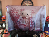 Hello Kitty Pink 3x5 Foot Flag Tapestry