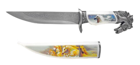 Horse Fixed Blade 13.5 Inch Wildlife Collection Decorative Dagger