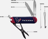 Houston Texans NFL Essential 7-Function Pocket Knife Multi-Tool