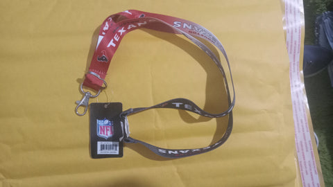 Houston Texans Ombre NFL Lanyard Key Chain