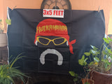 Hulk Hogan Likeness WWE 3X5 Feet Flag Banner Pole or Wall Decor