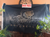 Indian Motorcycle 3x5 Feet Flag Black