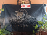 Indian Motorcycle 3x5 Feet Flag Black