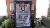 Indianapolis Colts Super Bowl Champion NFL 3X5 Feet Flag Banner Pole or Wall Decor
