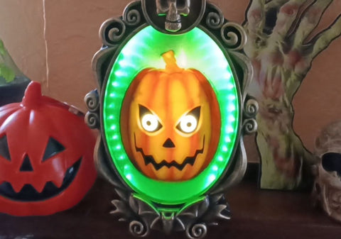 🎃 Halloween Jack in Frame Talking "15 Wall Decor Decorative Hyde and EEK