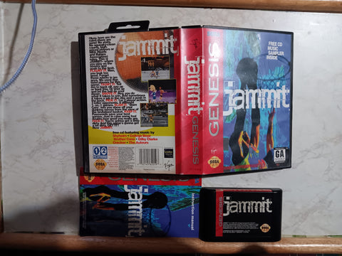 Jammit No Rules Street Basketball Not NBA Tested Sega Genesis Video Game