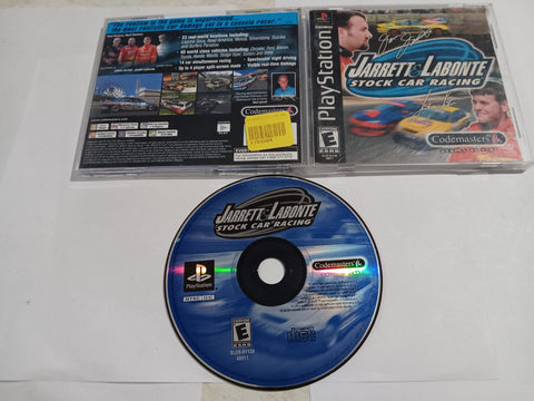 Jarrette & Labonte Stock Car Racing PS1 COMPLETE Tested Playstation 1 Video Game