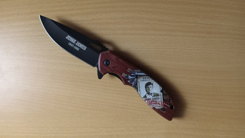 Jesse James Legends of the Wild West Spring Assisted Folding Pocket Knife
