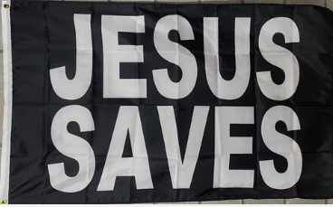 Jesus Saves 3x5 Feet Christian Flag