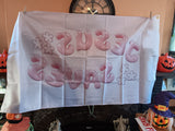 Jesus Saves Pink Christian Woman 3x5 Foot Flag