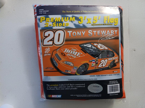 Tony Stewart #20 Premium 2 Sided NASCAR Licensed 3x5 Flag