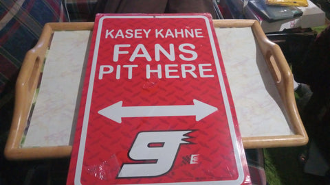Kasey Kahne Fans Pit Here #9 NASCAR Metal Sign 17.4 x 12.5 Feet