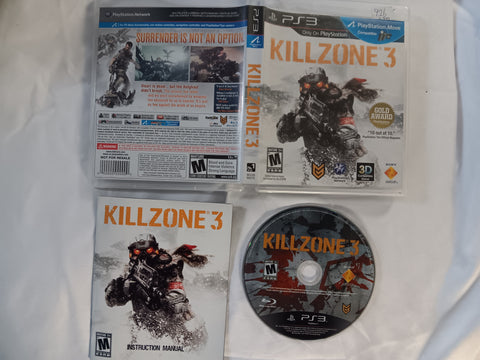 Killzone 3 Complete PS3 Tested Playstation 3 Video Game