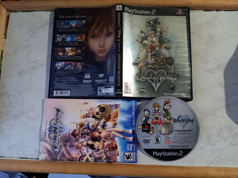 Kingdom Hearts II Black Label PS2 Tested Playstation 2 Game
