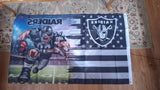 Las Vegas Raiders NFL 3X5 Feet American Flag Banner Pole or Wall Decor