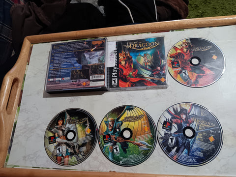 Legend of Dragoon PS1 Tested Playstation 1 Video Game Black Label
