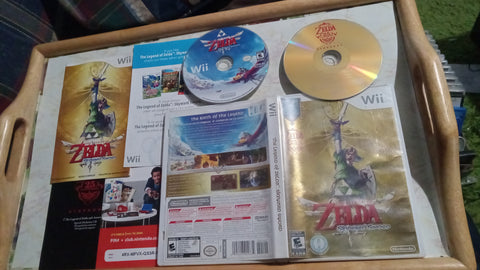 Legend of Zelda Skyward Sword Nintendo Wii Game + Soundtrack Music CD