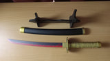 Letter Opener Yoriichi Tsugikuni's Red-Black Nichirin Miniature Cosplay Katana - Yoriichi Sword