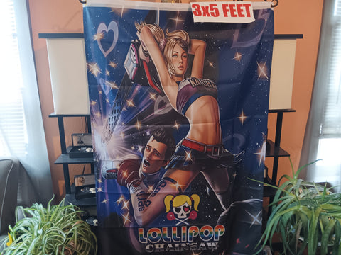 🎃 Halloween Lollipop Chainsaw 3X5 Feet Flag Banner
