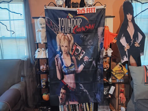 🎃 Halloween Lollipop Chainsaw 3X5 Feet Flag Game Cover Banner