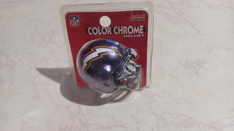 Los Angeles Chargers NFL Color Chrome Helmet Riddell Mini Helmet 1988 Logo