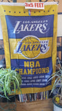 Los Angeles Lakers Championships 3X5 Feet Flag Banner Pole or Wall Decor