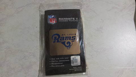 Los Angeles Rams Retro St. Louis NFL Rain Hooded Poncho Rainmate II