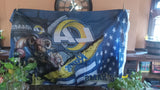 Los Angeles Rams Stars & Stripes & Steroids NFL 3X5 Feet Flag Banner