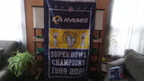 Los Angeles Rams Super Bowl Champion NFL 3X5 Feet Flag Banner Pole or Wall Decor