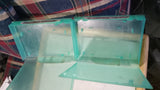 Lot of 2 SNES NES Clamshell Green Hard Game Cartridge Storage Case