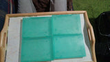 Lot of 4 SNES NES Clamshell Green Hard Game Cartridge Storage Cases