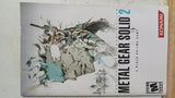 MANUAL ONLY Metal Gear Solid 2 PS2 Instruction Booklet Playstation 2