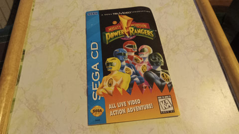 MANUAL ONLY Power Rangers Instruction Booklet Sega CD NO GAME