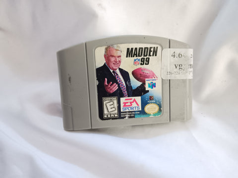 Madden 99 NFL Football 1999 Used Nintendo 64 Video Game