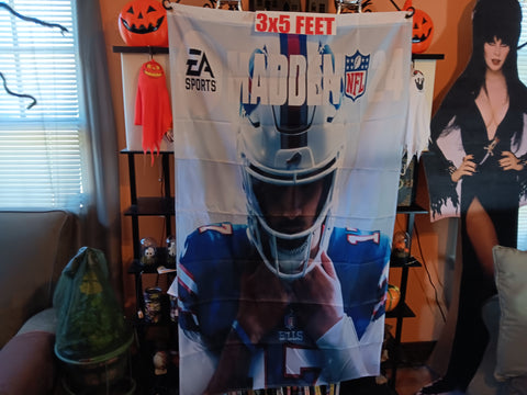 Madden NFL 24 3X5 Flag Josh Allen Buffalo Bills Game Banner