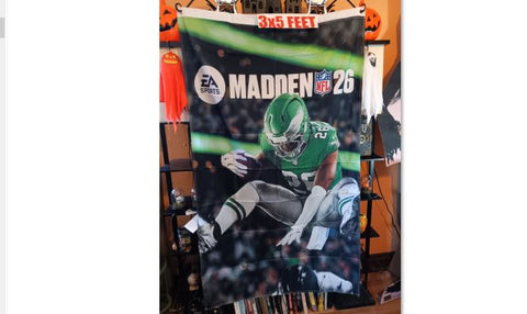 Madden NFL 26 3X5 Feet Flag Saquon Barkley Philadelphia Eagles Game Cover Banner