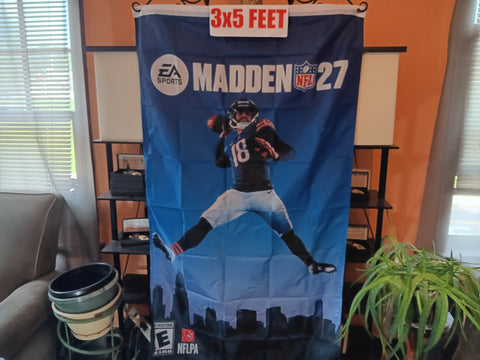 Madden NFL 27 Chicago Bears Caleb Williams 3X5 Feet Flag Banner 2027