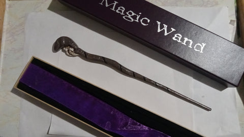 Magic Wand Brown & White Cosplay Halloween Costume in Collector Display Box