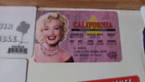 Marilyn Monroe California Novelty Joke I.D. Card Driver's License