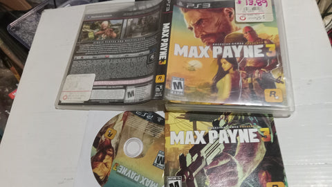 Max Payne 3 Used PS3 Video Game