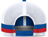 Men's Buffalo Bills NFL Fanatics Royal/White Fundamentals Side Stripe Trucker Adjustable Hat