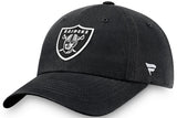 Men's Las Vegas Raiders NFL Fanatics Black Fundamental Adjustable Hat