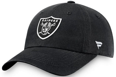Men's Las Vegas Raiders NFL Fanatics Black Fundamental Adjustable Hat