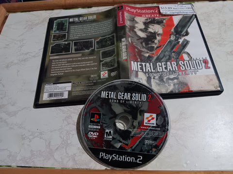 Metal Gear Solid 2 Sons of Liberty PS2 Tested Playstation 2 Video Game