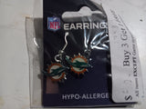 Miami Dolphins Logo NFL Dangle Earrings