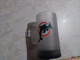 Miami Dolphins NFL 16 OZ Frosted Handle Mug Cup Old Logo